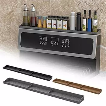 Магнитная полка для специй на плите, термостойкая, нескользящая, многоразовая, легко моется, универсальная серый