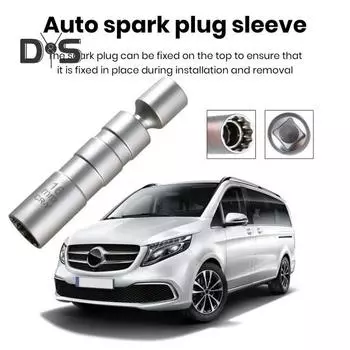 Магнитная поворотная головка для свечи зажигания, 14-точечная, вращающаяся на 360 градусов, стандартный инструмент для снятия втулки свечи зажигания 14mm