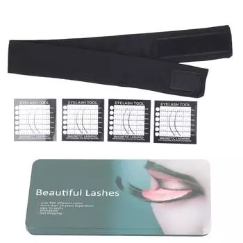 Магнитная повязка на голову для наращивания ресниц с держателем для ресниц, регулируемая дышащая тканевая повязка на голову для