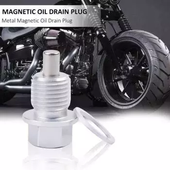 Магнитная пробка для слива масла Высокопрочный алюминиевый сплав M14x1,5 Сливной магнит поддона с резьбой