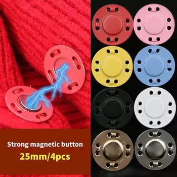 Магнитная пряжка, куртка, сумка, магнитная каменная пуговица, металлическая скрытая пряжка, цветная материнская пуговица, восемь отверстий, ультратонкая ручная работа 25mm