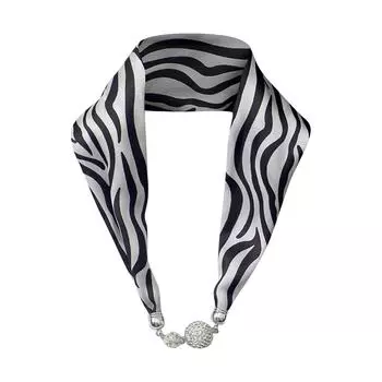 Магнитная пряжка шарф повязка на голову Интернет известный новый магнитный браслет пряжка маленькая длинная полоска женская весна и лето ожерелье шейный ремешок One Size чёрный