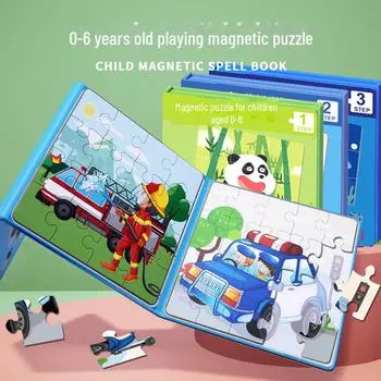 Магнитная развивающая головоломка 3 в 1 для детей 3-6 лет