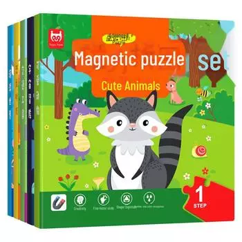 Магнитная развивающая головоломка для детей 2-6 лет - познавательная игрушка для мальчиков и девочек