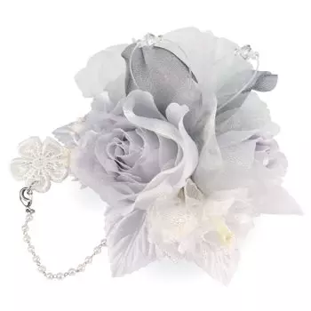 Магнитная роза-корсаж Просто зажим Вход Выпускной Свадьба [Коллекция Журавля] Брошь с тремя цветками, На, Ручная работа, Формальный, Церемония, Церемония,