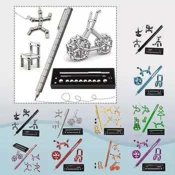 Магнитная ручка декомпрессионная игрушка магнитная левитация многофункциональная магнитная канцелярия магнитная ручка декомпрессионная магнитная ручка 0.6мл One Size серебряный