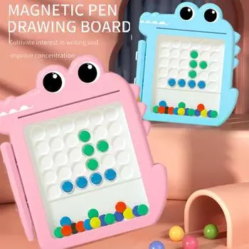 Магнитная ручка для рисования Детская магнитная ручка для рисования Детская доска для рисования Развивающая игрушка one size синий