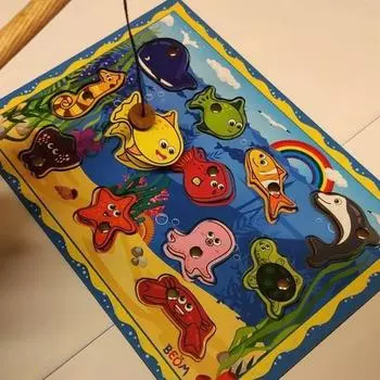 Магнитная рыбалка, обучающая игрушка-рыба