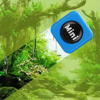 Магнитная щетка для мини-аквариума с мощным всасыванием, удаление водорослей, инструмент для чистки стекол аквариума, щетка для чистки стекол аквариума синий