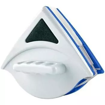 Магнитная щетка для мытья окон, двухсторонняя щетка для мытья стекол, регулируемая щетка для мытья окон дома и на высотных зданиях белый