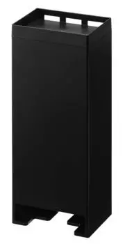 Магнитная соль для ванны Yamazaki Jitsugyo 5749, черный примерно. W10XD7.7XH24.2cm Tower Solid Соляная ванна для хранения ящик для ванной комнаты рядом со стиральной машиной