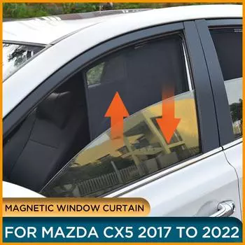 Магнитная солнцезащитная шторка на боковое окно для Mazda CX5 2022 2021 2020, автомобильный солнцезащитный козырек для CX5 2017 2018 2019 2PCS SIDE TRIANGLE