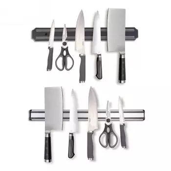 Магнитная стойка для ножей, стойка для хранения кухонных инструментов, настенная стойка для кухонных ножей 19*4.8cm