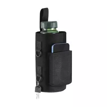 Магнитная сумка для бутылки с водой для спортзала, нескользящая, магнитный держатель-слинг для бутылки для спортзала, портативный держатель I6C7 Black-One size