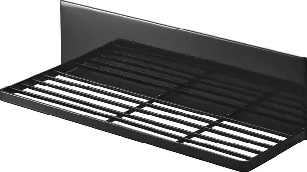 Магнитная сушилка Yamazaki Jitsugyo 3782, черная, xx H12 см, поднос для сушилки, кухонная полка, экономящая место, с крючком, прибл.. Ш42.4 Д14.2 чёрный