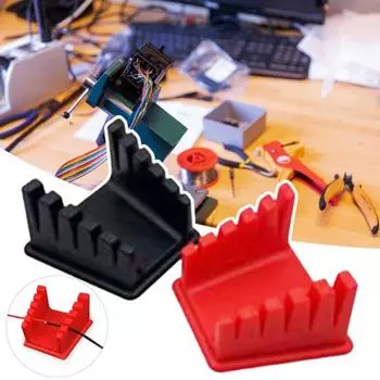 Магнитная сварочная паяльная станция, зажим для проволоки, держатель кронштейна, подставка для зажима кабеля из АБС-пластика, портативный верстак, инструмент красный