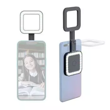 Магнитная светодиодная заполняющая подсветка для телефона, светодиодная видеолампа 2500K-9000K с регулируемой яркостью, встроенная белый