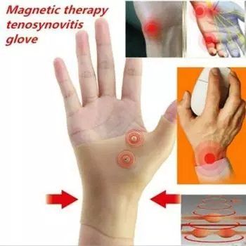 Магнитная терапия Силиконовый ремень для поддержки запястья Перчатки для лечения тендовагинита руки мыши 1Pcs Heart