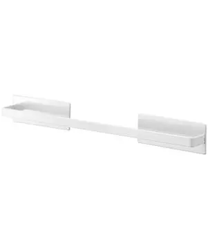 Магнитная вешалка для полотенец Yamazaki Jitsugyo, широкая белая вешалка для полотенец с крючком 4232 прибл.. Ш40XГ4.5XВ5см белый