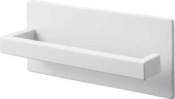 Магнитная вешалка для зонтов Yamazaki Jitsugyo, белая, W20 xx H9 см, тонкая стойка для зонтов у входной двери, экономящая место, 3074, прибл.. Д5.5 белый