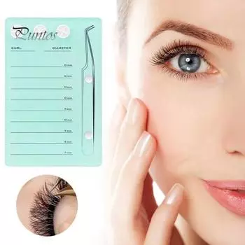 Магнитная весовая доска для ресниц с 3 отверстиями для клея. Легкое применение. Точная установка длины. Весовая пластина для ресниц. белый