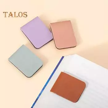 Магнитная закладка из искусственной кожи, магнитный зажим для книг, тонкий уголок, трекер прогресса чтения, маркер страницы светло-зеленый