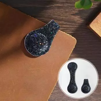 Магнитная закладка-клипса из искусственной кожи с блестками Магнитные закладки с блестками Скрепка для страниц Закладка для книг Сохранитель страниц вино красного