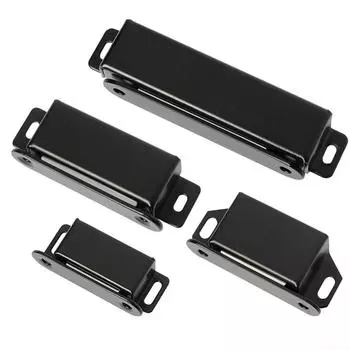 Магнитная защелка, черные защелки для шкафа, дверная присоска S