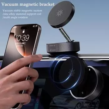Магнитное автомобильное крепление для телефона, складная ручка, вакуумная присоска, подставка для телефона на лобовое стекло для iPhone