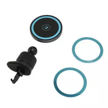 Магнитное беспроводное автомобильное зарядное устройство 15 Вт, быстрая зарядка, крепление на вентиляционную решетку, держатель для сотового телефона