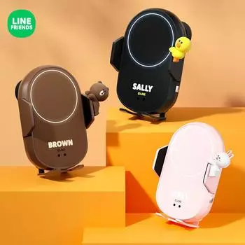 Магнитное беспроводное автомобильное зарядное устройство и держатель для телефона LF с креплением на вентиляционную решетку