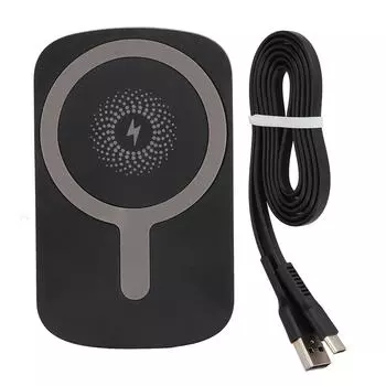 Магнитное беспроводное автомобильное зарядное устройство Plug and Play Высокоустойчивый держатель беспроводного автомобильного зарядного устройства из АБС-пластика с чёрный