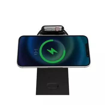 Магнитное беспроводное зарядное устройство 3 в 1 - популярное трансграничное многофункциональное зарядное устройство [Материал корпуса] белый