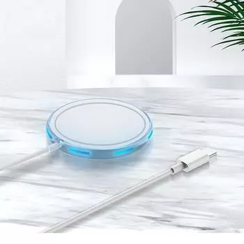 Магнитное беспроводное зарядное устройство мощностью 15 Вт для быстрой зарядки iPhone