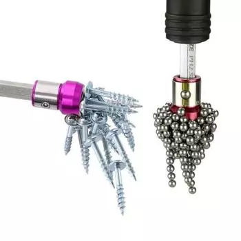 Магнитное кольцо для отвертки, противоскользящее высокоточное долговечное металлическое съемное намагничивающее кольцо для отвертки чёрный