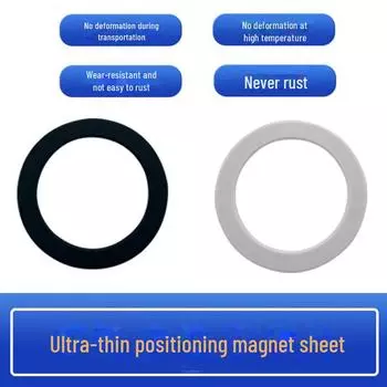 Магнитное кольцо MagSafe для Apple iPhone: Чехол для мобильного телефона с магнитной наклейкой для позиционирования ring чёрный