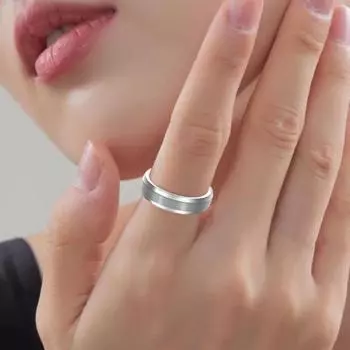 Магнитное кольцо Yousheng Lady с регулируемым отверстием, полированный гладкий гальванический сплав, простой стиль, украшения на палец для вечеринки, повседневной жизни, свидания