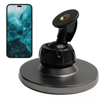Магнитное крепление для штатива телефона, магнитный держатель для телефона, адаптер для штатива 1/4 винт 17 мм шаровая головка для телефона 12/13/14/15