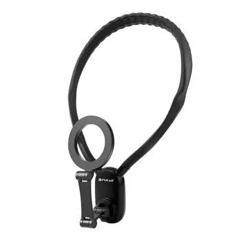 Магнитное крепление для телефона PULUZ PU947B, держатель для телефона на шею, быстросъемное крепление на шею, крепление для телефона на грудь чёрный