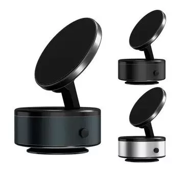 Магнитное крепление для телефона в машине, электрический умный вакуумный держатель для телефона с присоской, вращение на 360 градусов, устойчивый серебряный