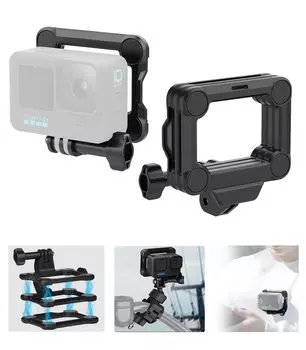 Магнитное крепление GoPro Mount CCOKA для быстросъемной экшн-камеры, легко устанавливается для съемки видеоблога, GoPro Action 2, велосипеда, автомобиля, одежды