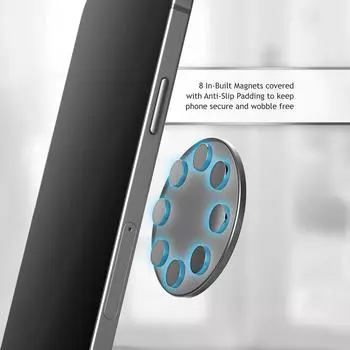 Магнитное липкое настенное крепление для iPhone 14, 13, 12 Pro Max Plus Mini, клейкий держатель Mag Safe Wall Mount для аксессуаров Magsafe чёрный