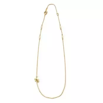 Магнитное ожерелье с боковым мотивом, золотое, свободный размер [Rielly]