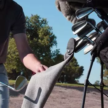 Магнитное полотенце для гольфа из микрофибры, полотенце для гольфа, ткань для чистки, блок с вафельным узором, быстросохнущий аксессуар для гольфа, сумки для гольфа, тележки зелёный