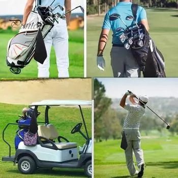 Магнитное полотенце из микрофибры для гольфа, быстросохнущее водопоглощающее вафельное полотенце с рисунком, ткань для чистки мячей для гольф-клуба, аксессуары для гольфа, подарок для мужчин и женщин серый