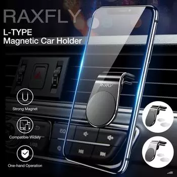 Магнитное притяжение, автомобильное крепление, держатель для смартфона, GPS, подставка, подставка чёрный