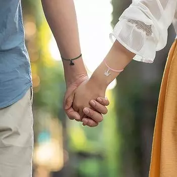 Магнитное притяжение музыкальный браслет, кино дружба парный браслет 2 шт. One Size