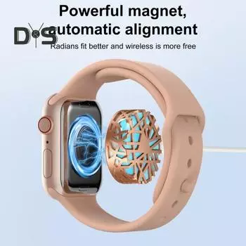 Магнитное зарядное устройство для часов с брелоком Портативное зарядное устройство для часов Двойная сменная зарядная док-станция для серии Iwatch Беспроводное зарядное устройство для Apple