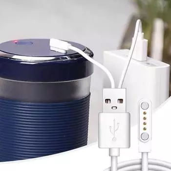 Магнитное зарядное устройство USB, 60 см, умные часы, чистый кабель, быстрая зарядка, 4-контактный медный провод, зарядный кабель, не спутывается