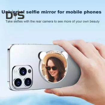Магнитное зеркало для селфи для Android, прочная магнитная палка для селфи для iPhone, штатив для камеры для видеозаписи и ведения видеоблогов белый